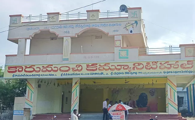 Community Hall Change Into TDP Office In Guntur District - Sakshi