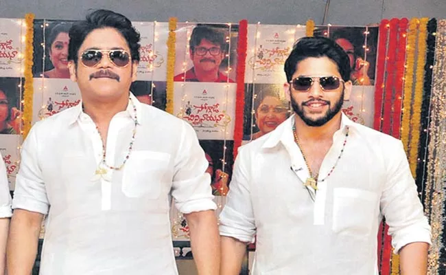 Nagarjuna, Naga Chaitanya Bangarraju movie shooting starts at mysore - Sakshi