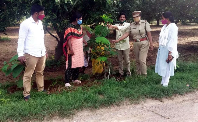 Officers Inspects Haritha Haram Survey In Karimnagar - Sakshi