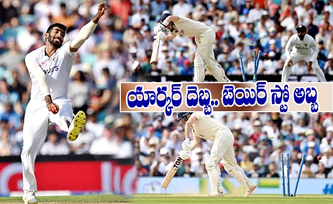 Jasprit Bumrah Yorker Shocks Jonny Bairstow Duck Best Delivery Cricket - Sakshi