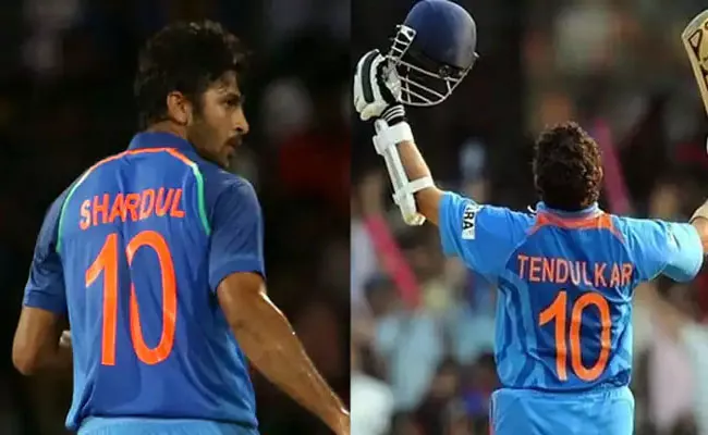 Once Shardul Thakur Trolled By Sachin Fans For Wearing 10 Number Jersey - Sakshi