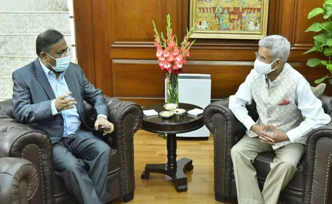 Foreign Minister S Jaishankar Meets Bangladesh IandB Minister - Sakshi