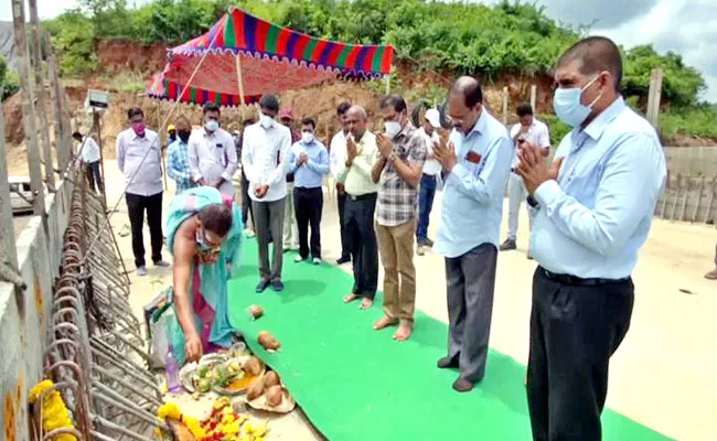 Polavaram Project Gap 3 Concrete Dam Construction Completed - Sakshi