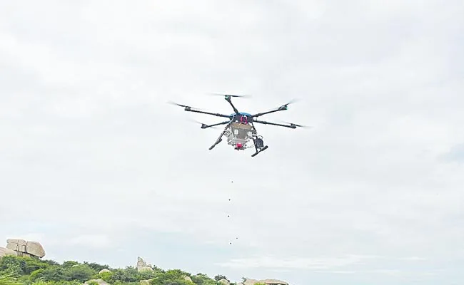 Telangana To Use Drones To Drop Seeds - Sakshi