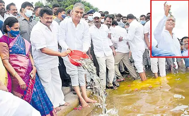 Minister Harish Rao Says Fish Production Increased In Telangana - Sakshi