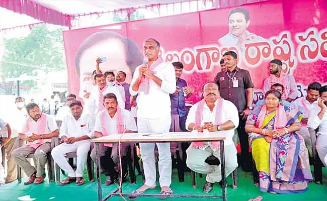 Minister Harish Rao Comments On BJP Leader Etela Rajender Over Huzurabad bypoll Campaign - Sakshi