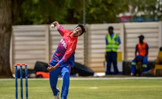 Nepal Bowler Sandeep Lamichhane Voted ICC Mens Player Month September - Sakshi