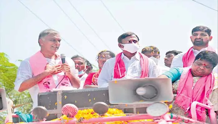 Minister  Harish Rao Comments On BJP In Huzurabad Bypoll Campaign In Karimnagar - Sakshi