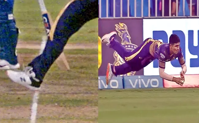 IPL 2021: Shubman Gill Stunning Catch But Umpire Given No Ball KKR Vs DC - Sakshi