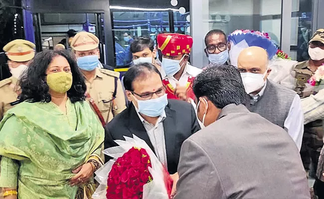 Justice Mishra was today sworn in as new CJ of Andhra Pradesh High Court - Sakshi