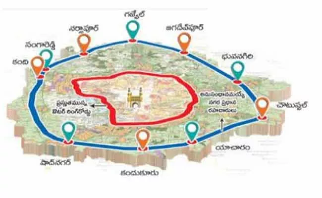 Telangana: Changes In Regional Ring Road Alignment - Sakshi