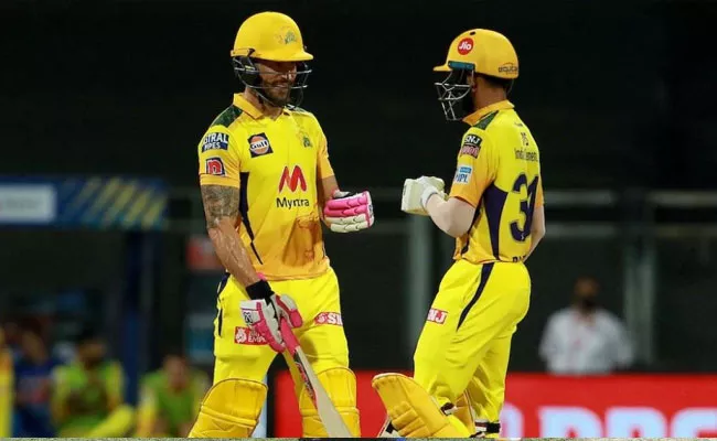 Ruturaj And Duplesis Record Most partnership Runs In IPL 2021 Season - Sakshi