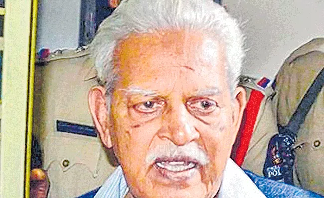 HC extends temporary bail of Varavara Rao till Oct 28 - Sakshi