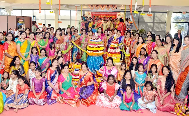 Bathukamma Celebrations At Chicago By ATA - Sakshi