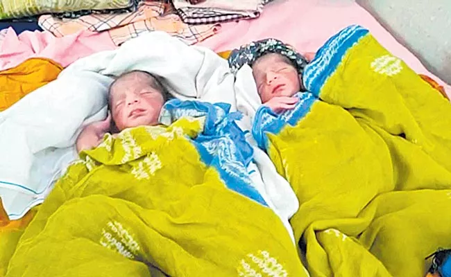 Telangana: Women Gives Birth To Three Babies In Bhadradri Kothagudem district - Sakshi