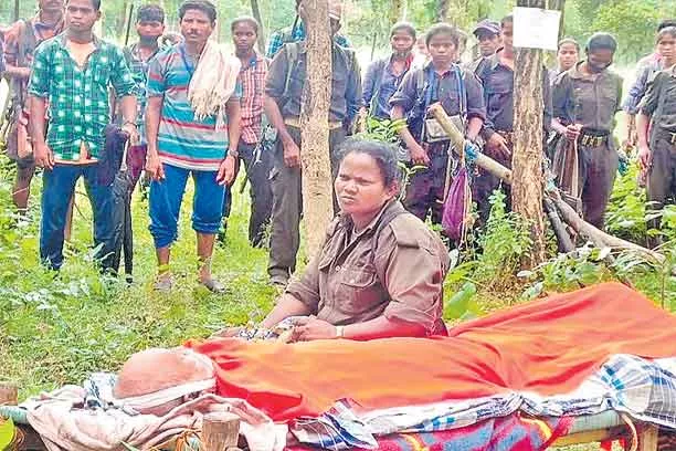 Maoist Party Leader RK Funeral In Chhattisgarh - Sakshi