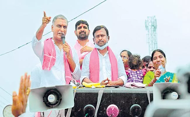 Telangana: Harish Rao Criticized Etela Rajender - Sakshi