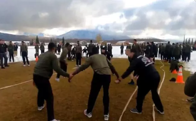 Ex Yudh Abhyas 21: India US Soldiers Play Kabaddi During Joint Training Exercise - Sakshi