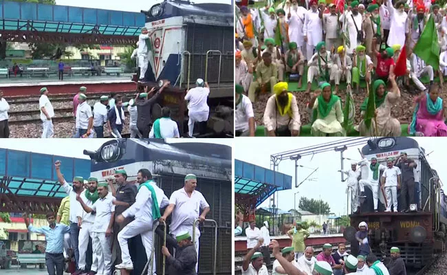 Rail Roko: Trains With Coal For Power Plants Hit Amid Protest Over Farmers Killing - Sakshi