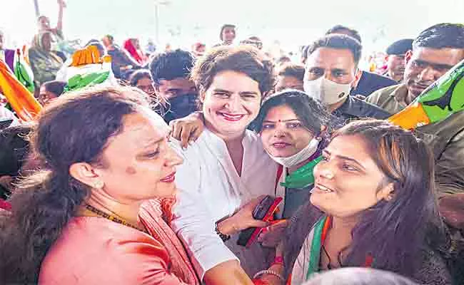 UP Elections: Congress Party Allocated 40 Percent Tickets For Women - Sakshi