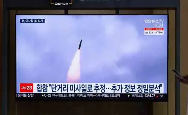 North Korea Conducted Ballistic Missile Test - Sakshi