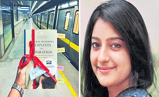 Delhi Woman Initiative on Metro Aims to Give Everyone a Chance to Read - Sakshi