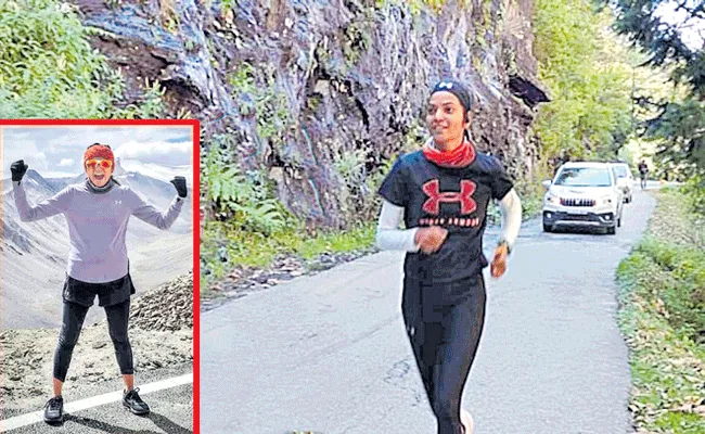 Sufiya Khan to become 1st female to attempt Manali to Leh Run In Himalayan - Sakshi