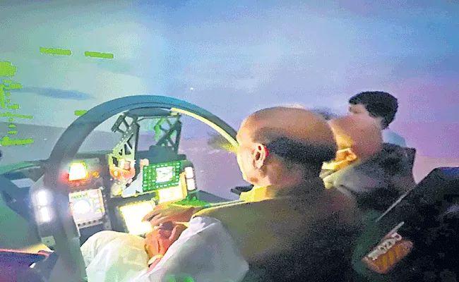 Rajnath Singh visits defence facility in Bengaluru - Sakshi