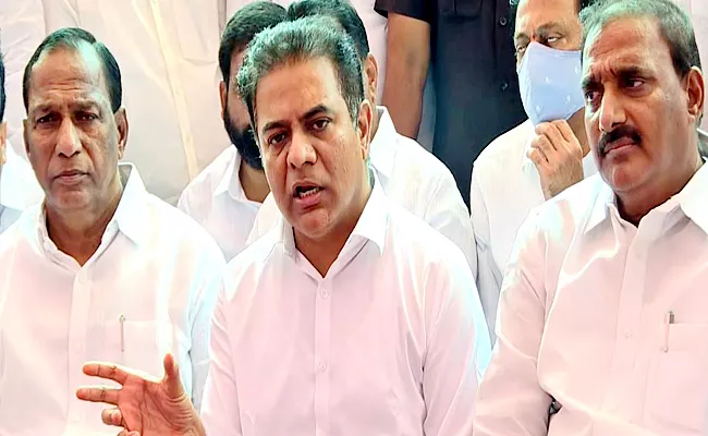 Minister Ktr Sensational Comments On Revanth Reddy And Etela Rajender - Sakshi