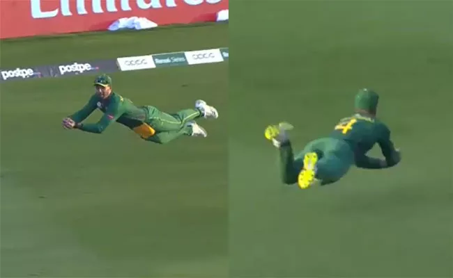 T20 World Cup 2021: Aiden Markram Stunning Catch pulls Off Steve Smith - Sakshi