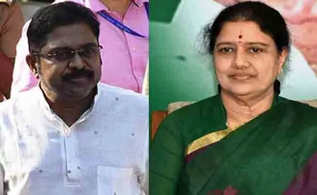 TTV Dhinakaran Support to VK Sasikala - Sakshi