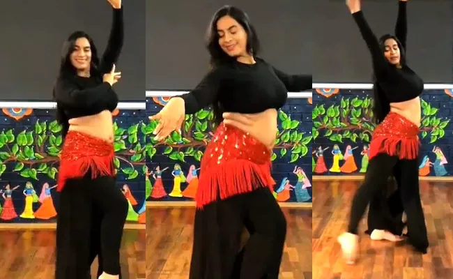 Viral Video Of Woman Performs Belly Dance On Manike Mage Hithe - Sakshi