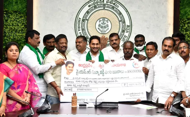 YSR Rythu Bharosa Sunna Vaddi YSR Yantra Seva Funds Release Highlights - Sakshi