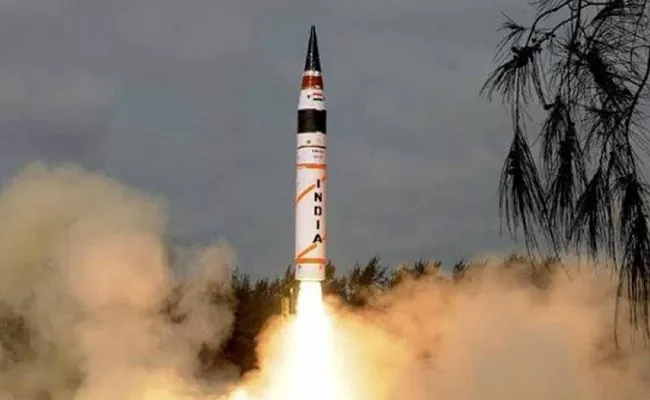 India Successfully Test Fires Agni 5 Missile - Sakshi