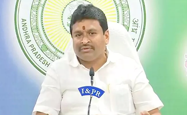 Minister Vellampalli Srinivas Comments On TDP Leaders Over Sharada Peetham Land Issue In Amaravati - Sakshi