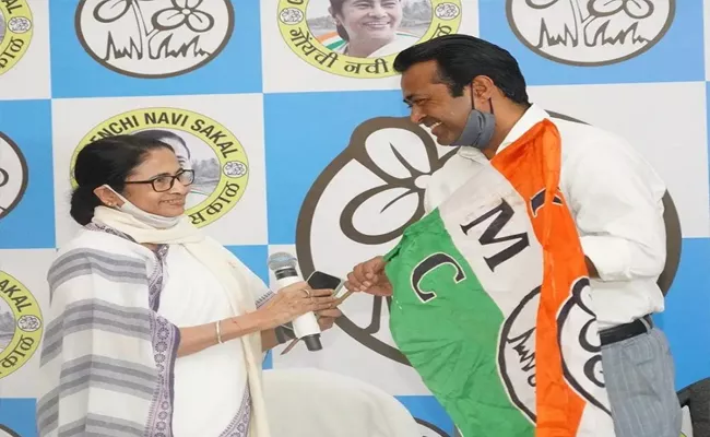 Goa Polls 202: Leander Paes And Actor Nafisa Ali Join TMC - Sakshi