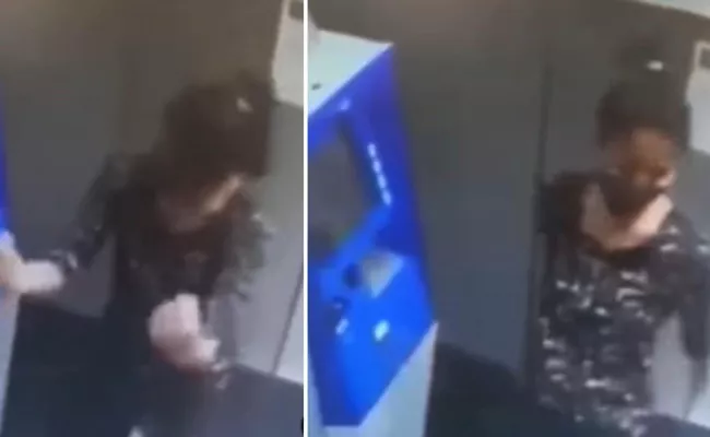 Viral Video: Girl Dances Withdrawing Money From Atm - Sakshi