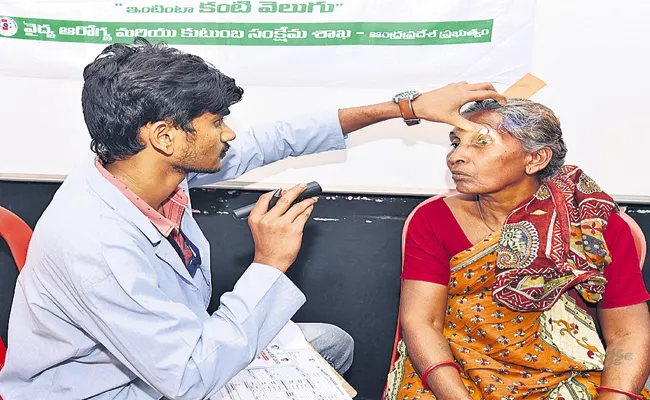 Eye tests have been completed for above 12 lakh patients Andhra Pradesh - Sakshi