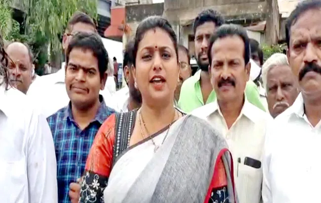 RK Roja Slams Chandrababu Naidu Chittoor District - Sakshi