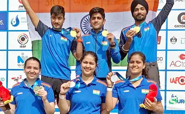 World Junior Shooting Championship: 4 Gold Medals For India - Sakshi