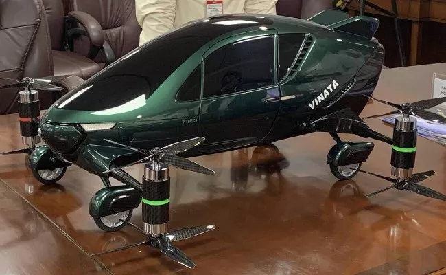 Indian firm unveils Asia's first hybrid flying car at major world expo - Sakshi