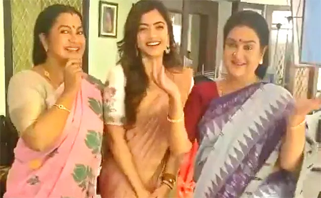 Radhika and Rashmika Navarathri Song Video Viral on Twitter - Sakshi