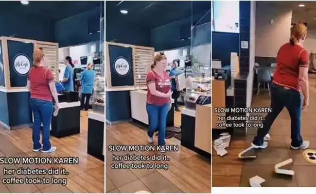 Viral Video: Woman Trashes McDonald Outlet Because Her Coffee Took Too Long - Sakshi