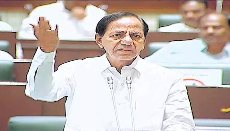 CM KCR Fires On Central Government Over Funds In Assembly Session In Hyderabad - Sakshi