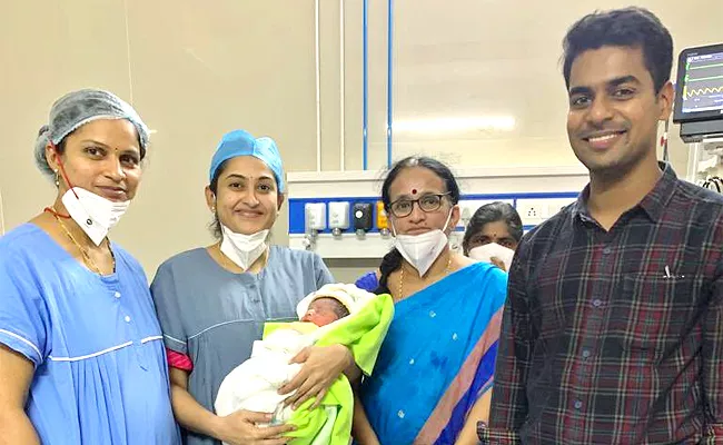 Bhadradri Kothagudem Collector Wife Joined Govt Hospital for Childbirth - Sakshi