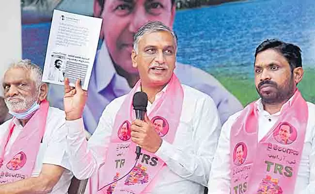 Hyderabad:  Harish Rao Slams Union Minister Kishan Reddy - Sakshi