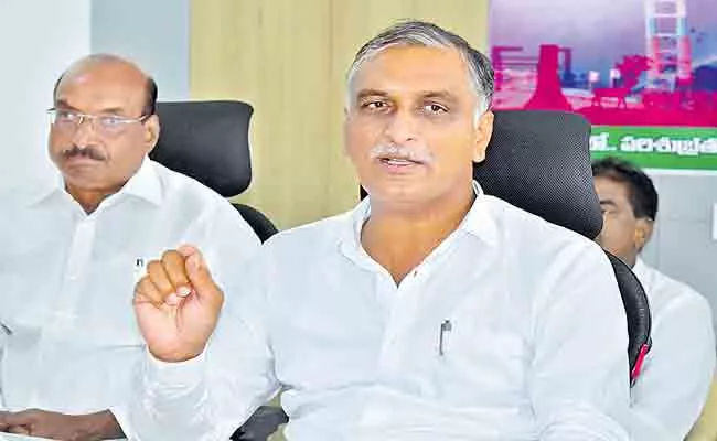 Minister Harish Rao Counter to Central Minister Gajendra Singh Shekhawat - Sakshi