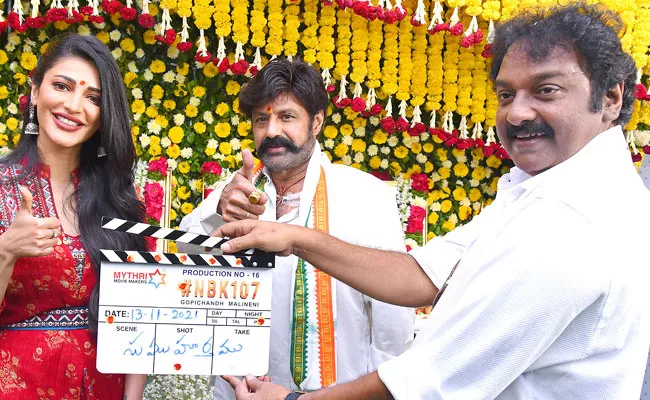 NBK 107: Balakrishna And Shruti Haasan Movie Starts In Hyderabad - Sakshi