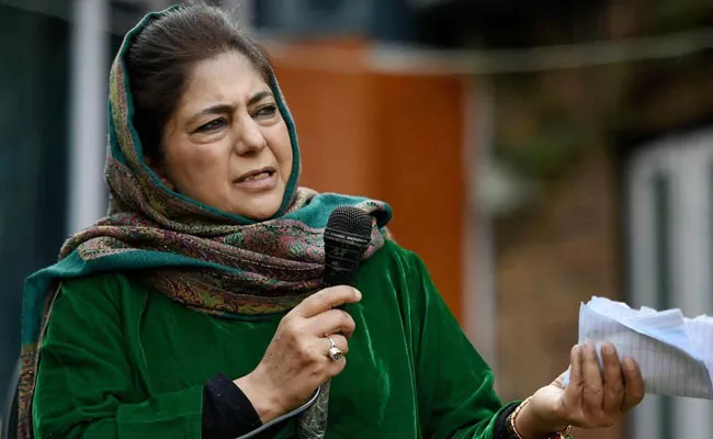 BJP Weaponising the Pain of Kashmiri Pandits to Garner Votes: PDP President Mehbooba Mufti - Sakshi