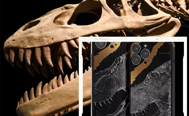 Caviar Design iPhone Panel Design With Dinosaur Teeth - Sakshi